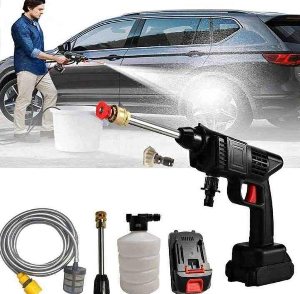 PACK HIDROLAVADORA PORTÁTIL + BATERIA EXTRA 98V + MINI ASPIRADORA DE REGALO